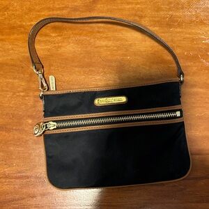 Michael Kors Black and Brown Wristlet